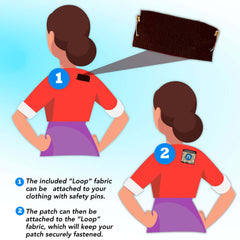 Attach patch with included "loop" fabric