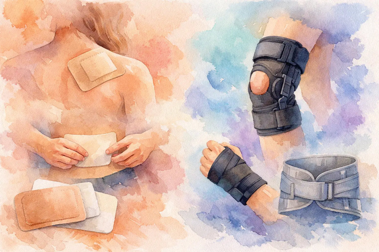 Pain Relief Patches vs Braces for Everyday Pain